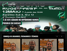 Tablet Screenshot of cascaisrugby.com